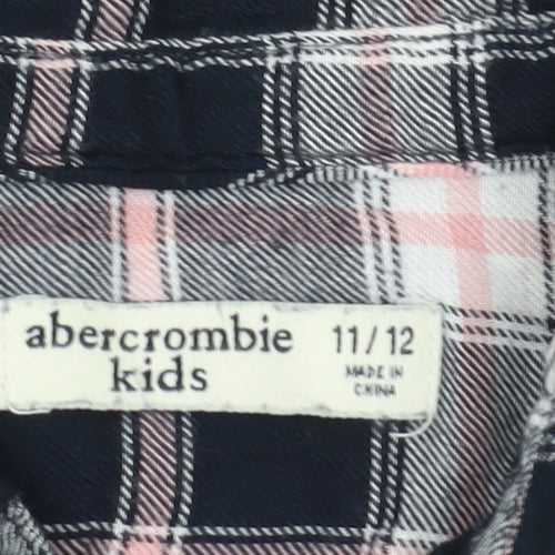 Abercrombie Kids Girls Multicoloured Plaid Button-Up Shirt 11-12Y