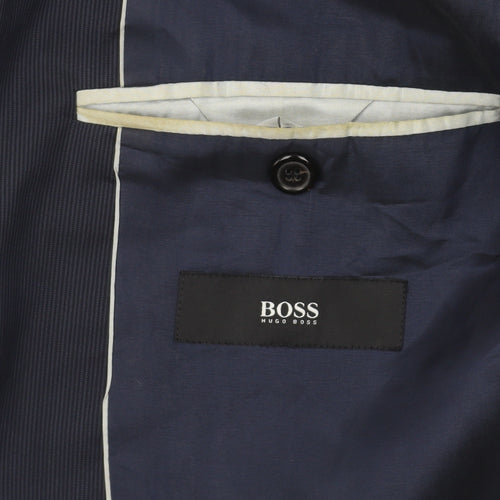 Hugo Boss Men's Blue Regular Fit Blazer, Size 40R