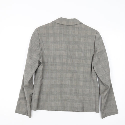 Karen Millen Women Grey Check Blazer Size 12