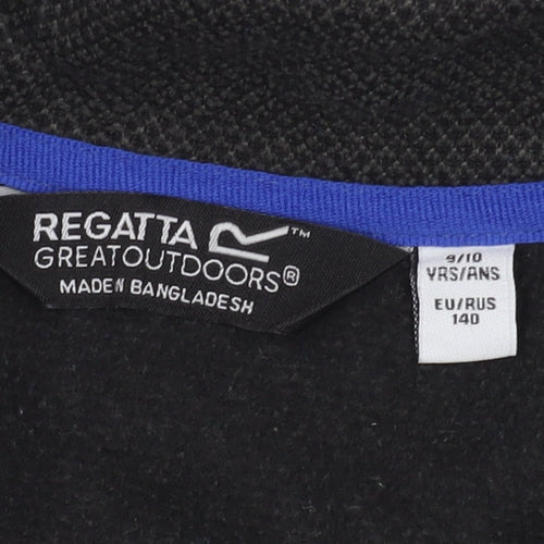 Regatta Boys Black Basic Jacket 9-10 Years Outdoor Casual