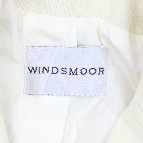 Windsmoor Ivory Blazer Women Size 12 Classic Lined