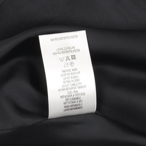Eastex Women's Black Blazer Size 12 Lined Mid-Length