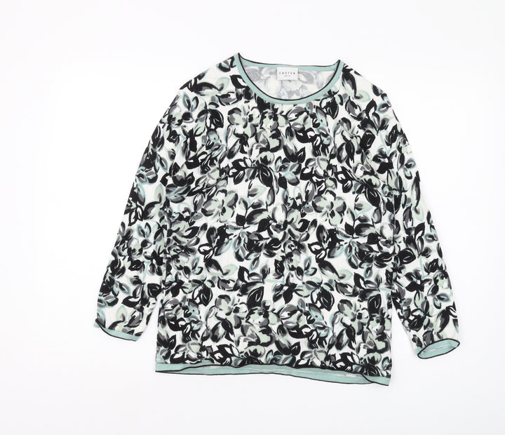Eastex Women's Multicoloured Floral Pullover Jumper, Size 10