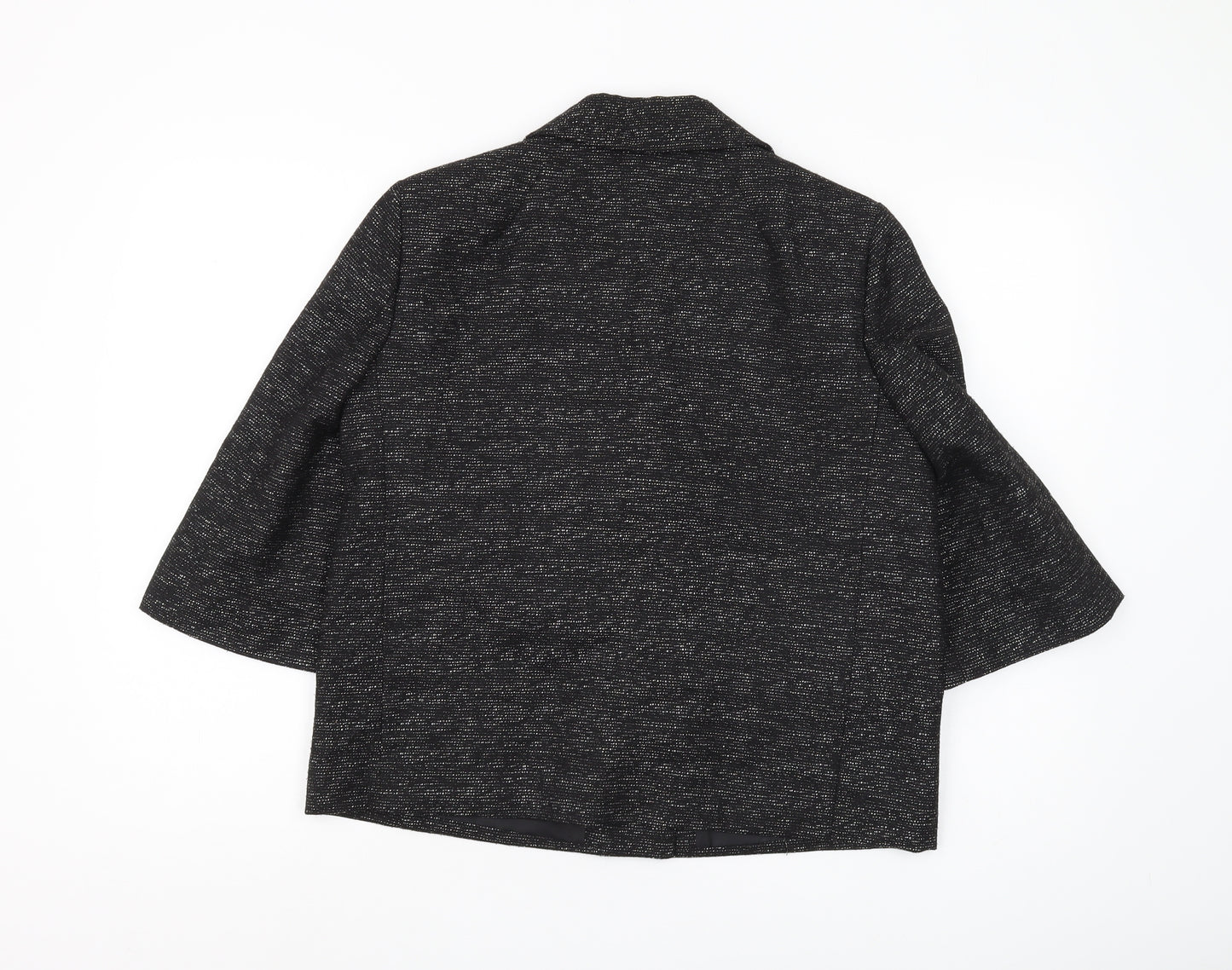 Laura Ashley Women’s Black Blazer Size 14 Lined Elegant