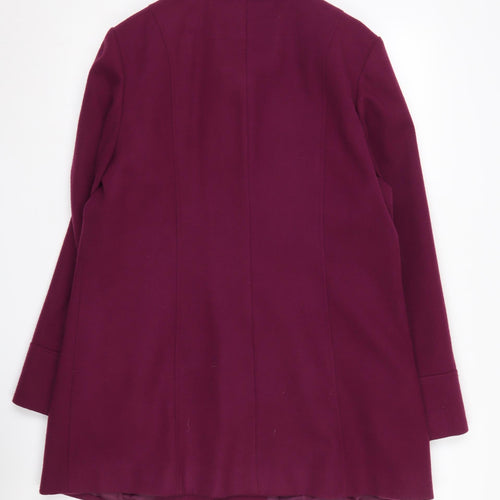EWM Women's Purple Pea Coat, Size 12, Mid-Length