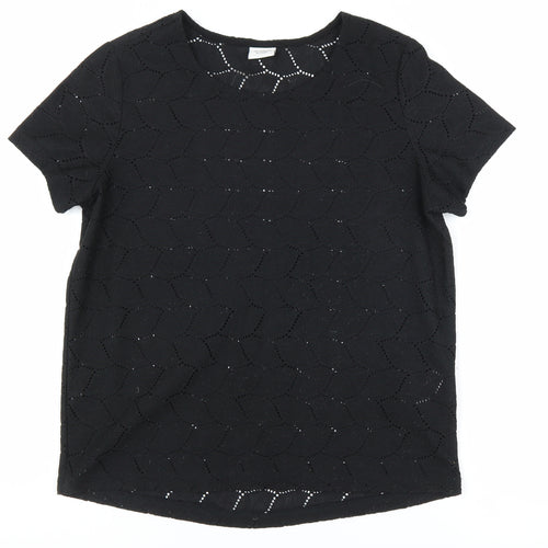 Jacqueline de Yong Women's Black T-Shirt Size M