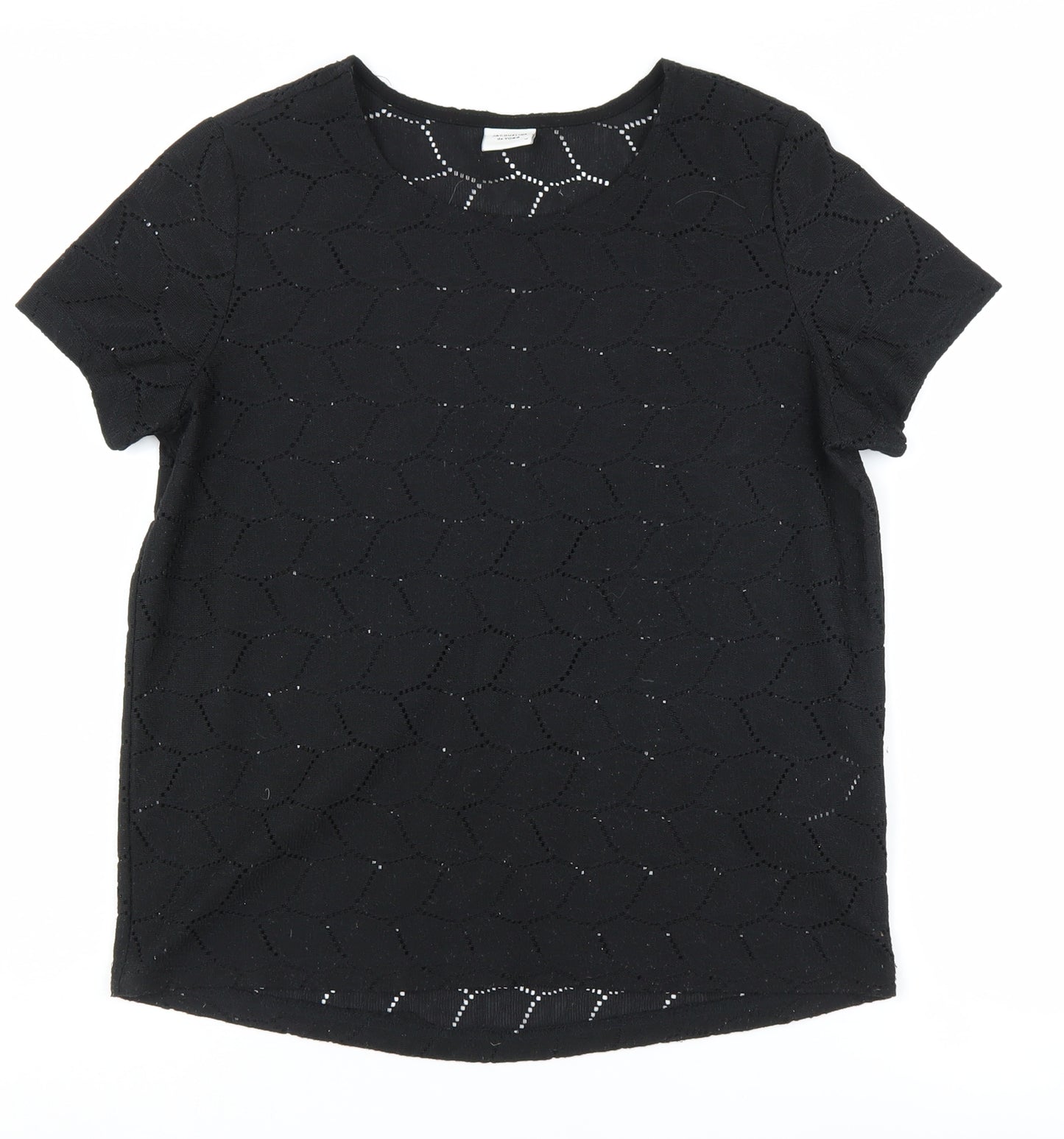 Jacqueline de Yong Women's Black T-Shirt Size M