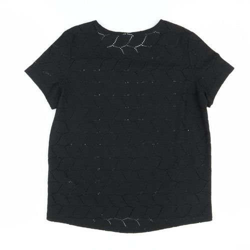 Jacqueline de Yong Women's Black T-Shirt Size M