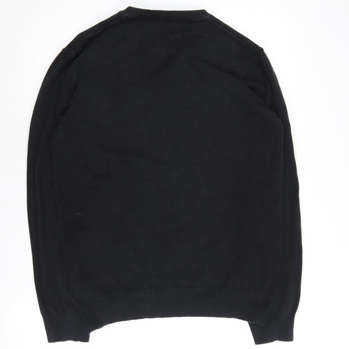Jack & Jones Men’s Black V-Neck Pullover Jumper L
