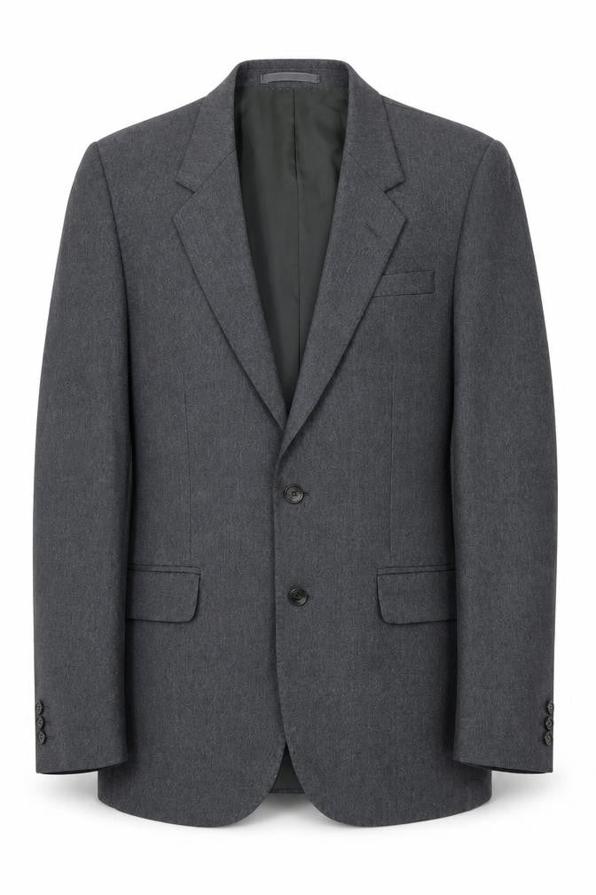 Front view of Centaur Men's Grey Wool Blazer 36R Classic Formal