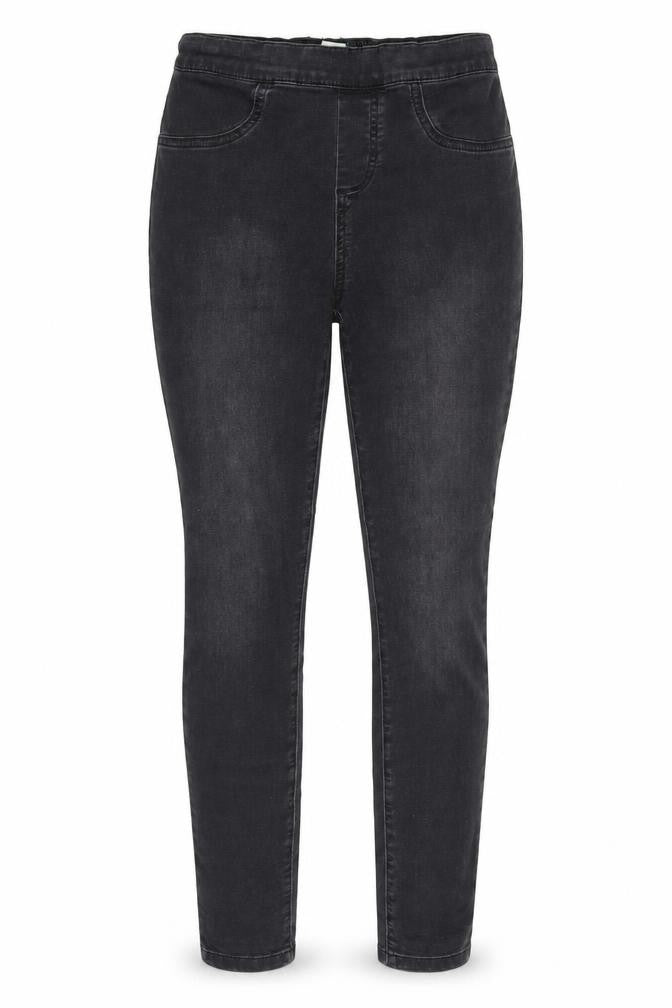 Front view of White Stuff Women’s Black Jegging, size UK 8, Dark Wash