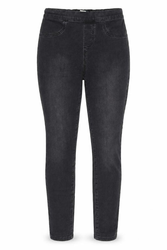 Front view of White Stuff Women’s Black Jegging, size UK 8, Dark Wash
