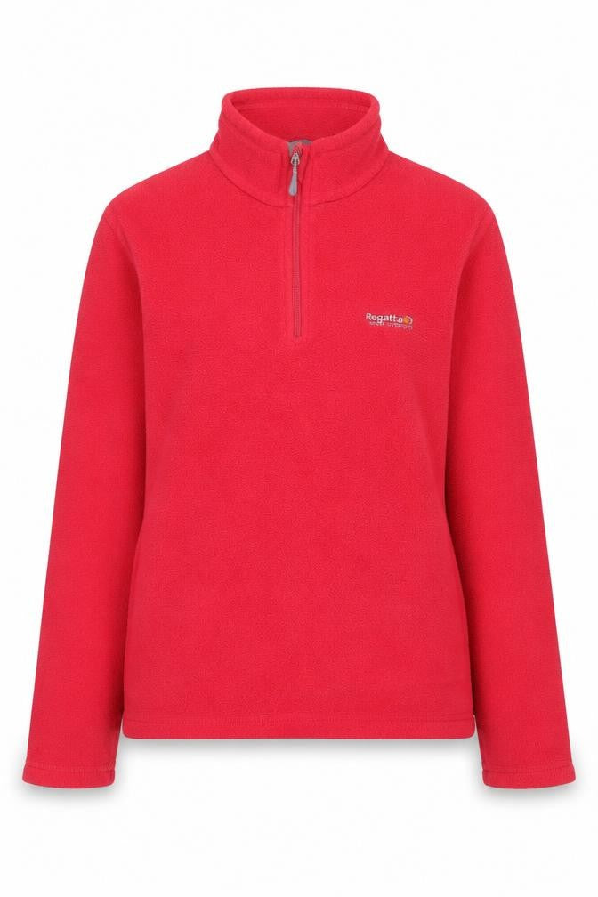 Regatta Women's Red 1/2 Zip Fleece Sweatshirt Size 10