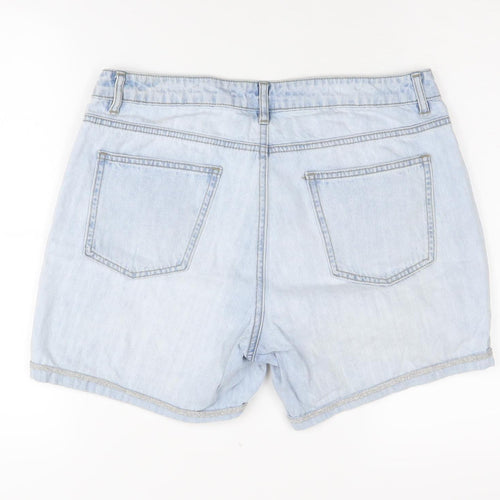 Jacqueline de Yong Women's Blue Boyfriend Denim Shorts Size 31