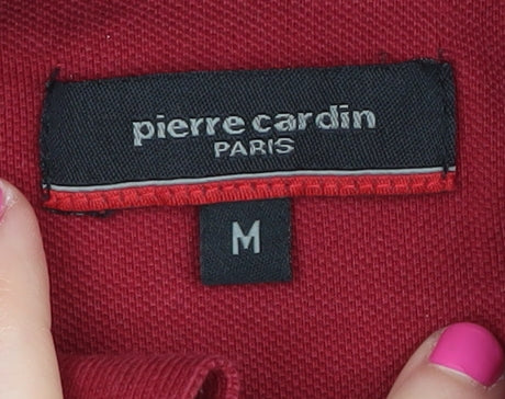 Pierre Cardin Men's Red Polo Shirt M Collared Casual