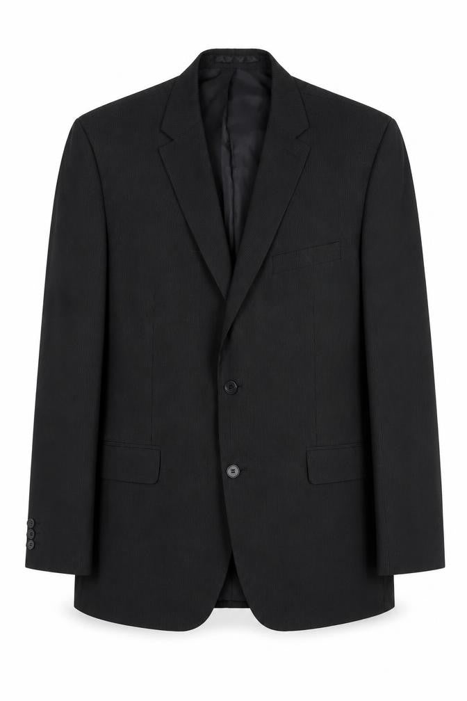 Front view of Thomas Nash Men's Black Regular Fit Suit Jacket 44R