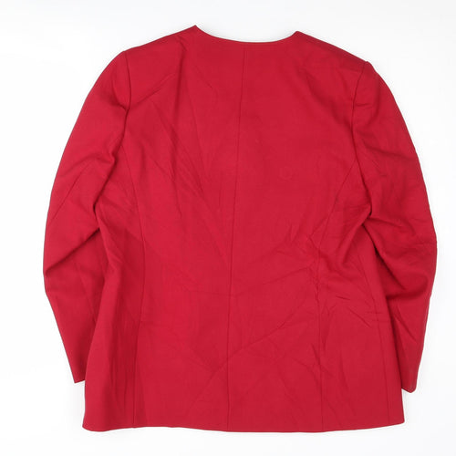 Eastex Women's Red Suit Jacket, Size 14, Business Style