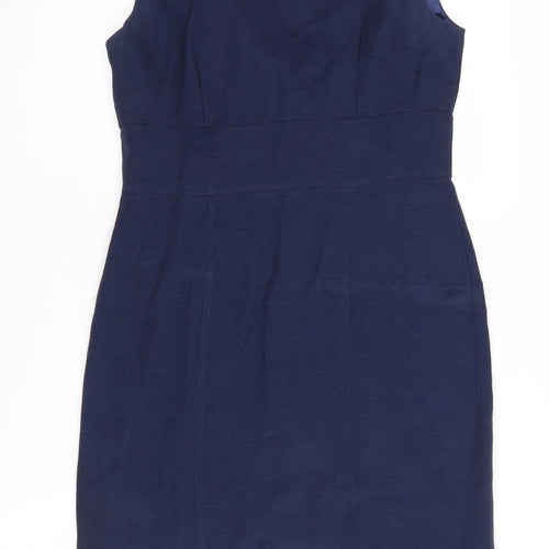 Laura Ashley Women's Blue Sheath Dress Size 10