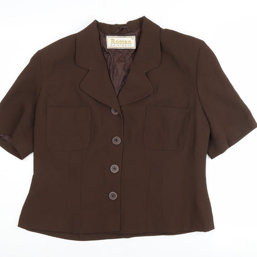 Roman Originals Women's Brown Blazer Size 12