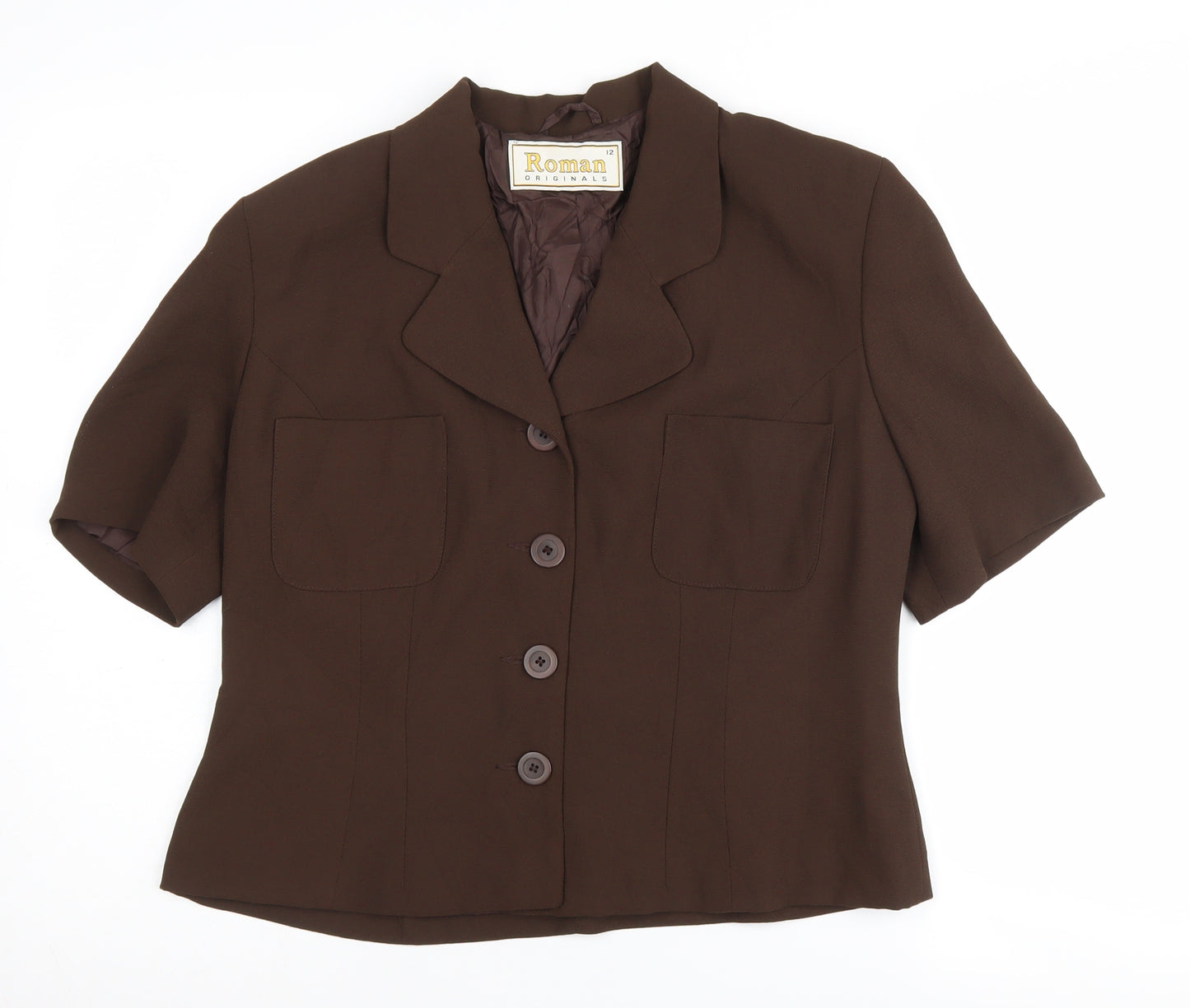 Roman Originals Women's Brown Blazer Size 12