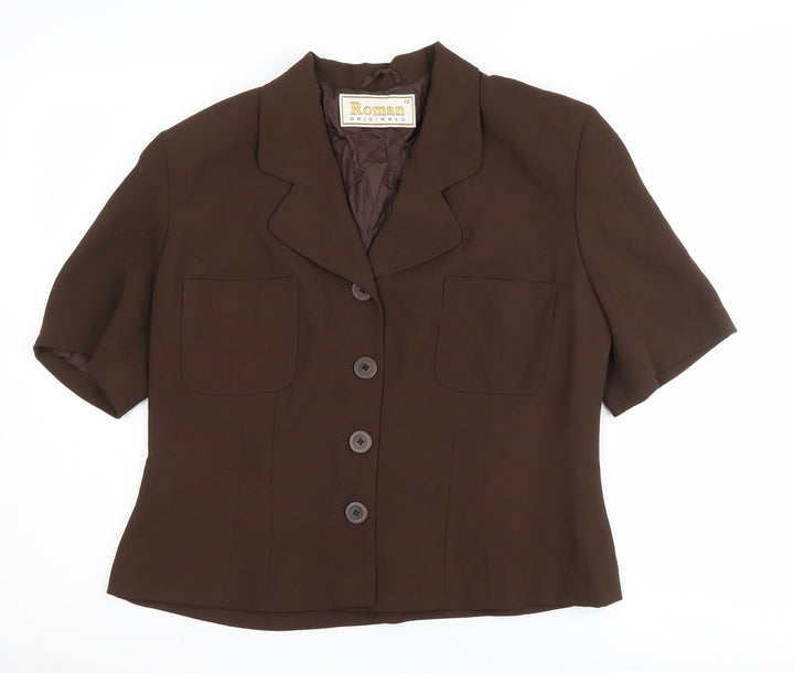Roman Originals Women's Brown Blazer Size 12