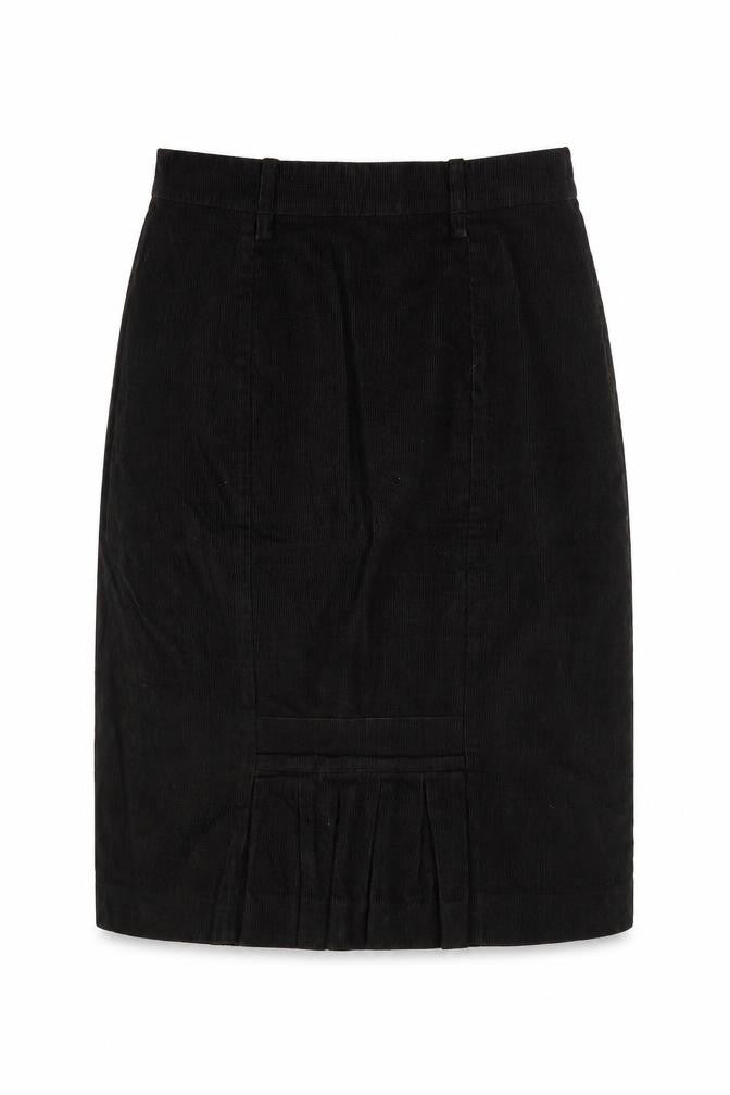 Front view of Jigsaw Women's Black Midi Pencil Skirt, size 8