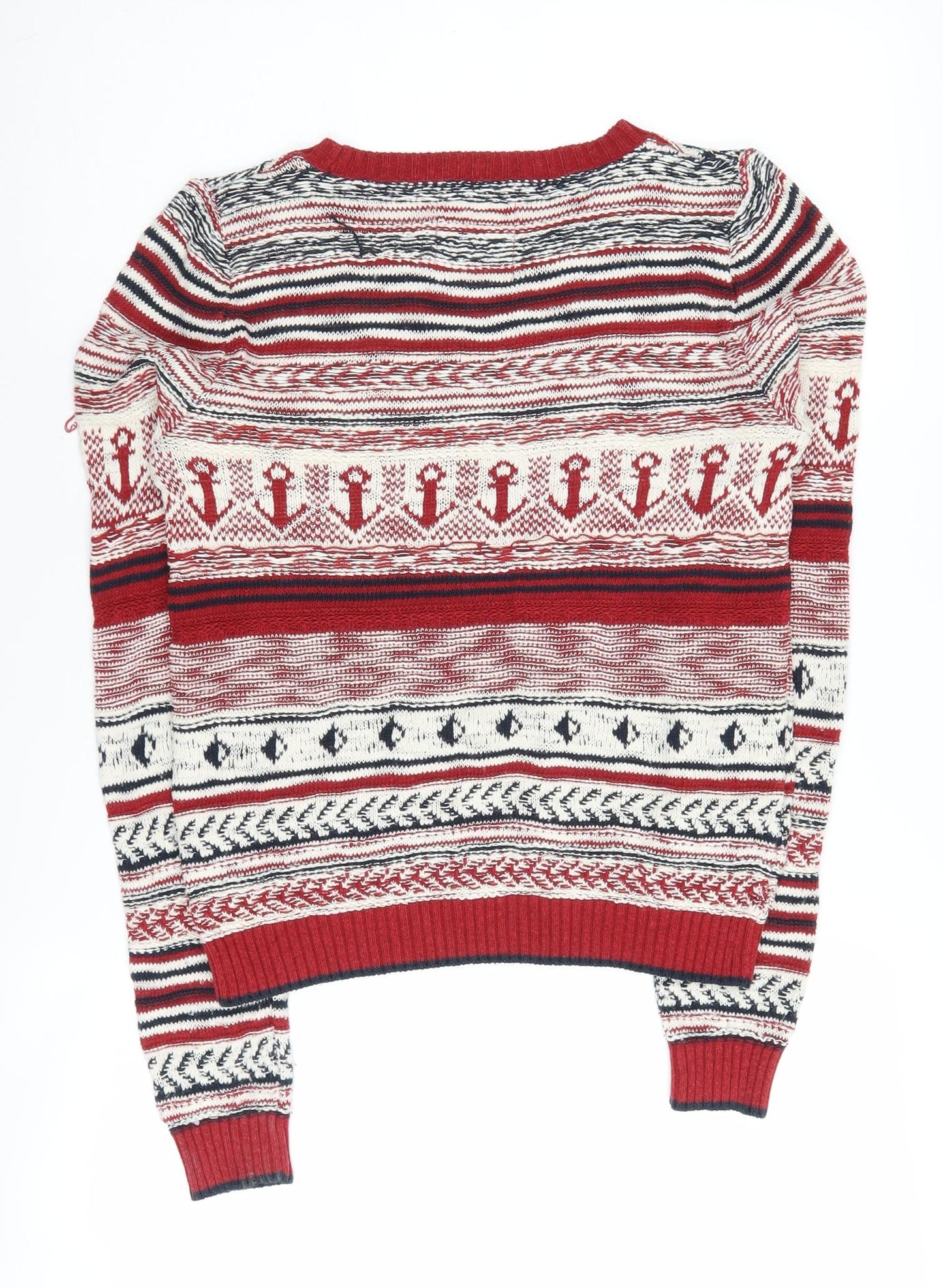 SoulCal & Co Women's Red Nautical Jumper Size 8