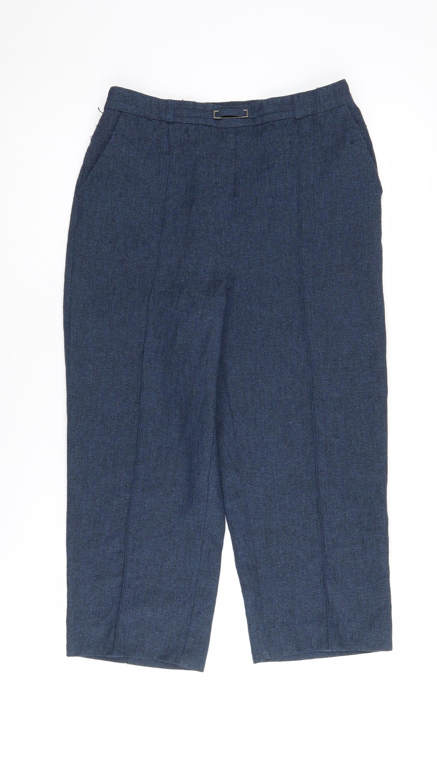 Honor Millburn Women's Blue Cropped Trousers Size 10