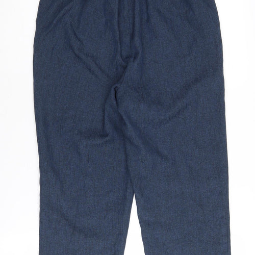 Honor Millburn Women's Blue Cropped Trousers Size 10