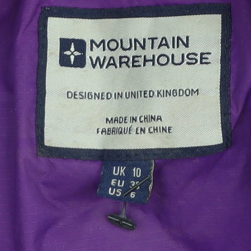 Mountain Warehouse Women's Purple Waterproof Rain Coat
