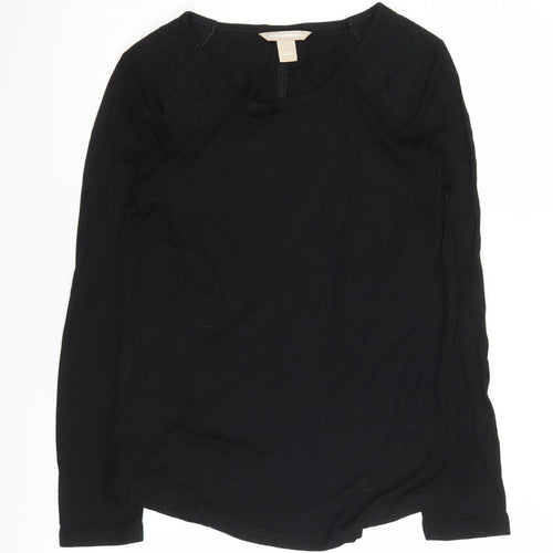 Banana Republic Women's Black Blouse, Size S, Casual Elegance