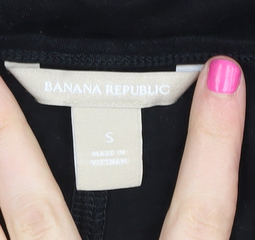 Banana Republic Women's Black Blouse, Size S, Casual Elegance