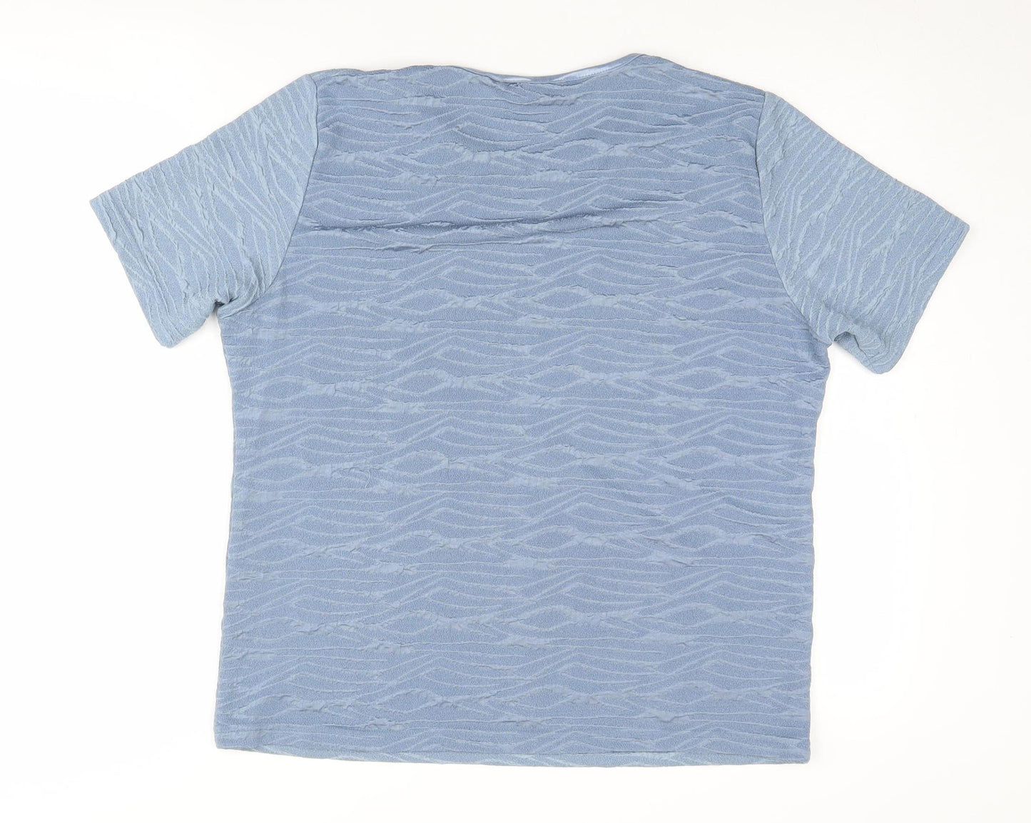 Honor Millburn Women's Blue Geometric T-Shirt Size 14