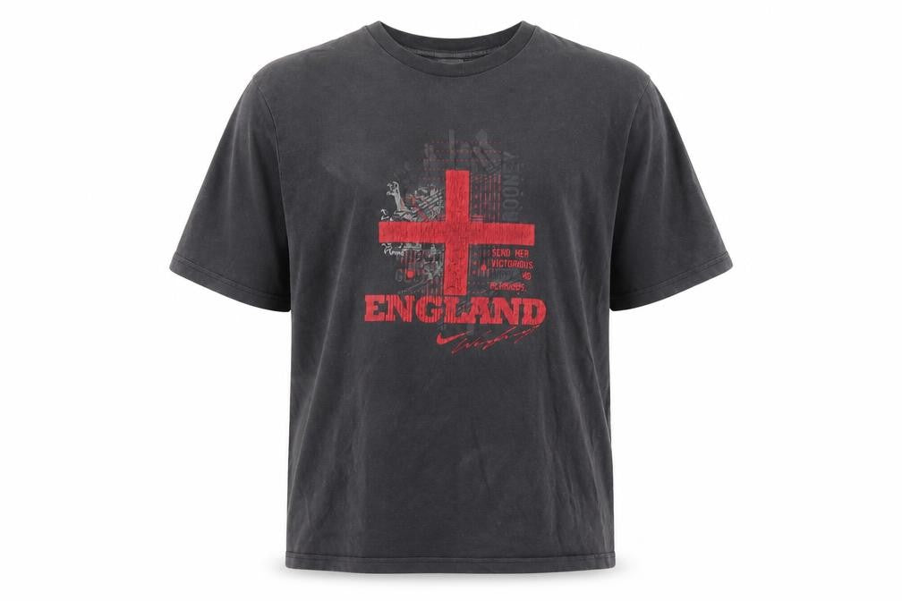 Front view of Nike Men's Black Patriotic Graphic T-Shirt 2XL