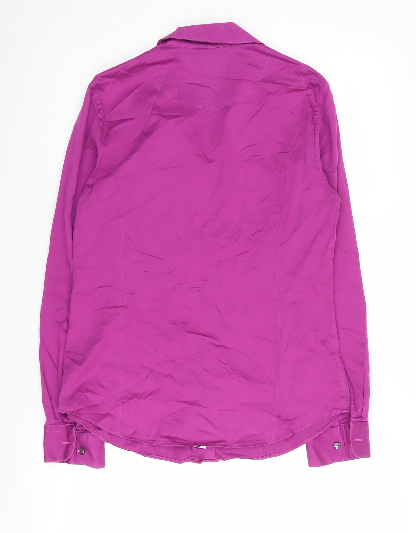 Charles Tyrwhitt Women's Purple Button-Up Shirt