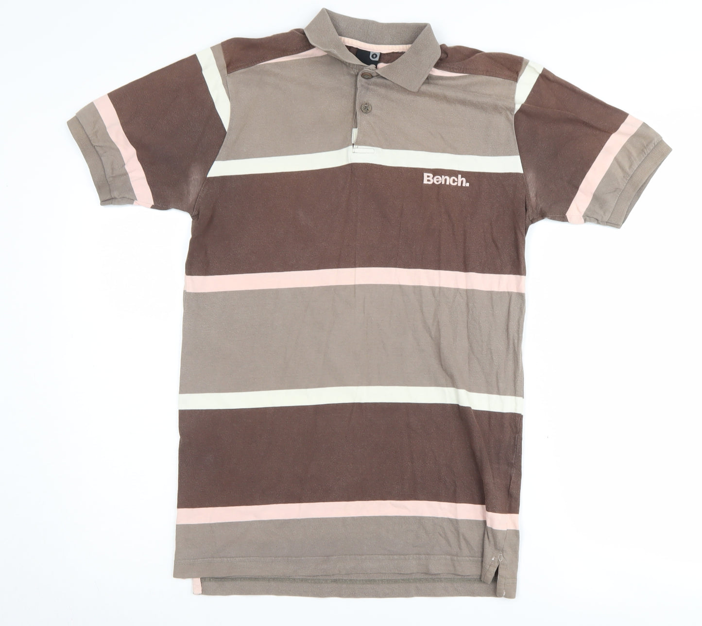 Bench Polo shirt Size S Brown Striped