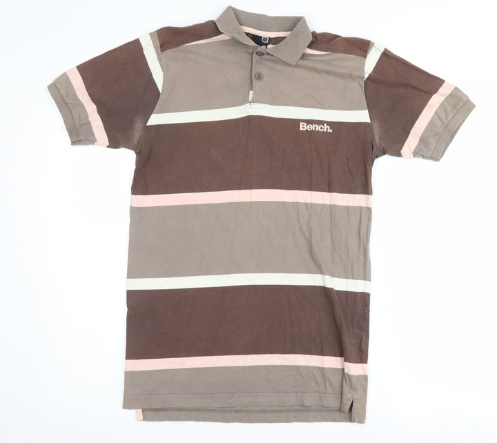 Bench Polo shirt Size S Brown Striped