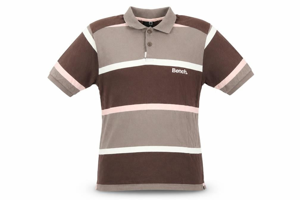 Bench Polo shirt Size S Brown Striped