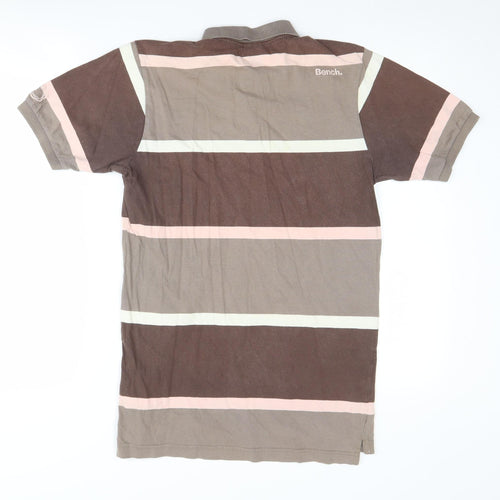 Bench Polo shirt Size S Brown Striped