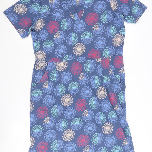 White Stuff Women's Multicoloured Paisley Shift Dress Size 12