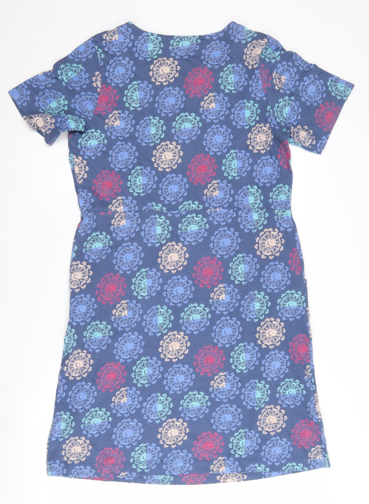 White Stuff Women's Multicoloured Paisley Shift Dress Size 12