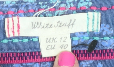 White Stuff Women's Multicoloured Paisley Shift Dress Size 12
