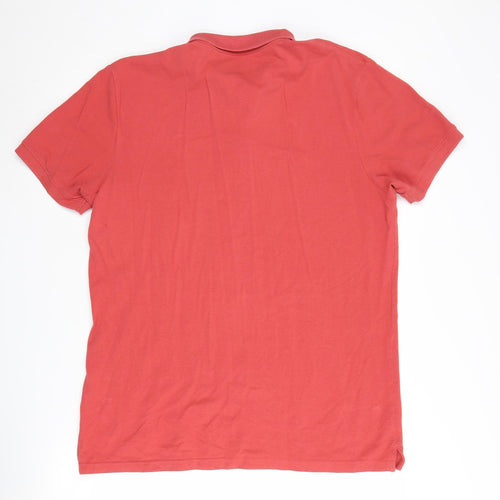 Jack & Jones Men's Red Polo Shirt XL