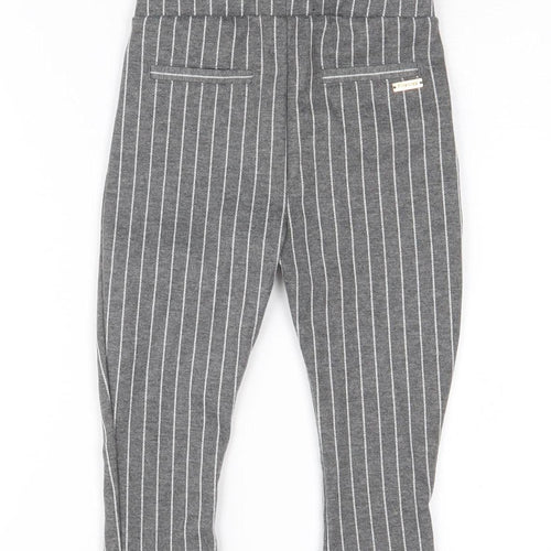 Firetrap Girls Grey Pinstripe Cropped Trousers 2-3 Years