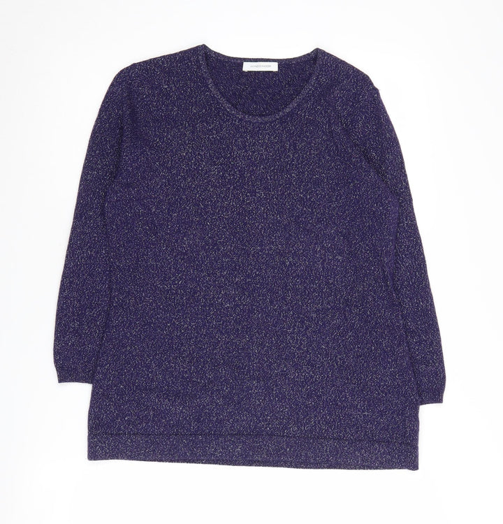 Windsmoor Women's Purple Pullover Jumper Size S