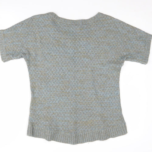 Women's Multicoloured Chunky-Knit Pullover Jumper - Size 2