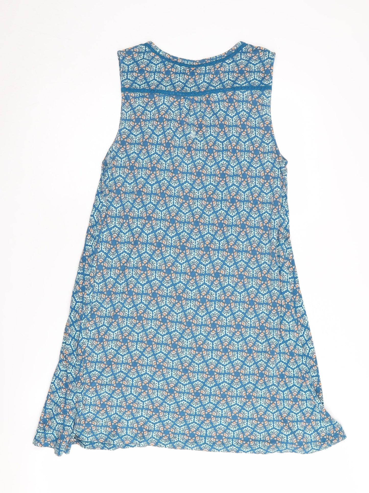 White Stuff Women Blue Floral Sleeveless Dress Size 12