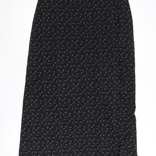 Laura Ashley Women Black Midi Pencil Skirt - M