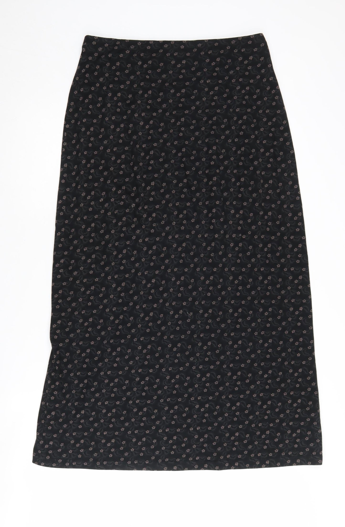 Laura Ashley Women Black Midi Pencil Skirt - M