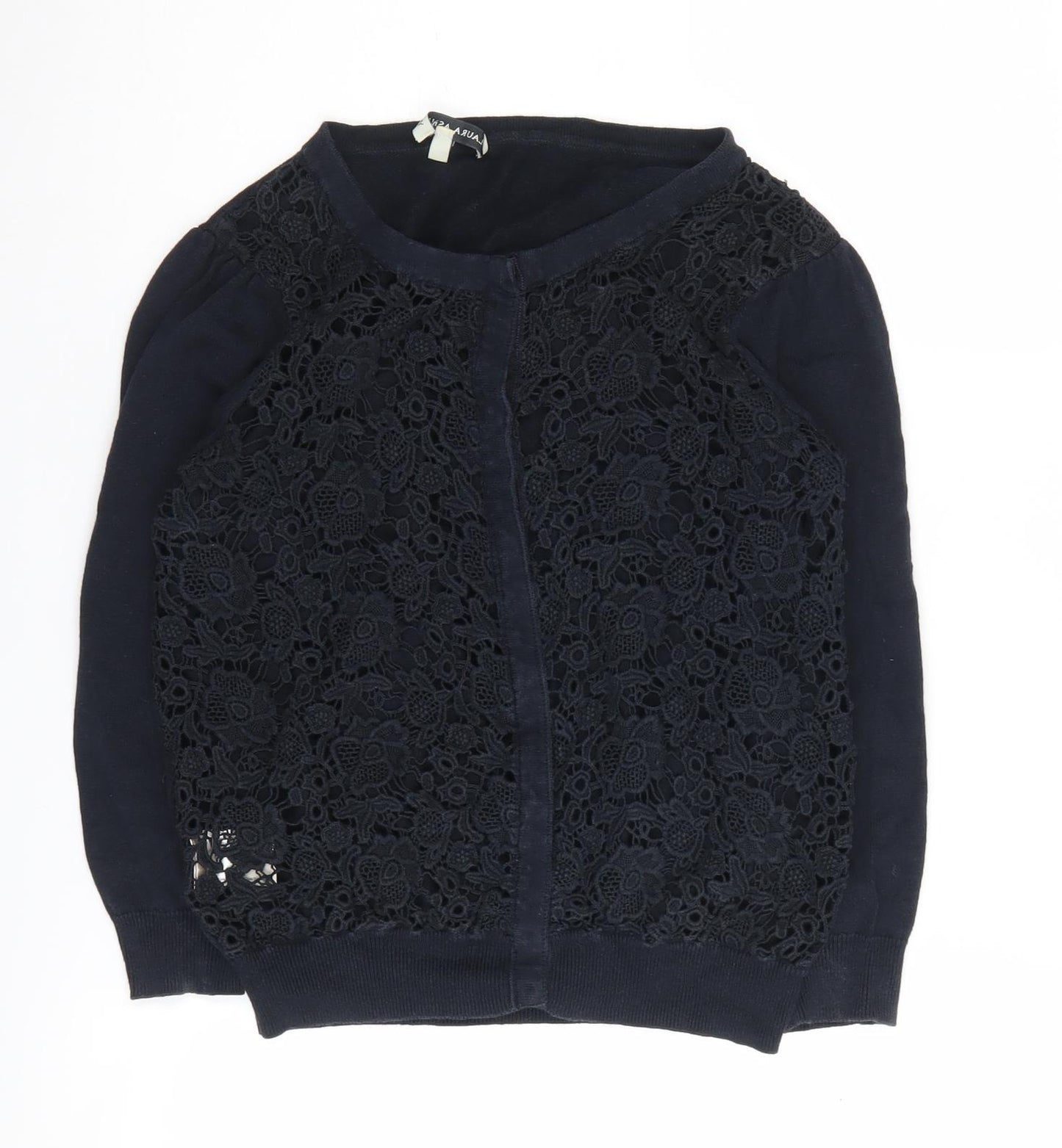 Laura Ashley Women's Black Cardigan Size 14